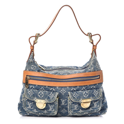 Louis Vuitton Monogram Denim Baggy PM Blue 1 of 11