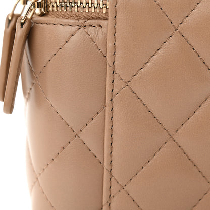Chanel Lambskin Quilted Small Pillow Crush Vanity Case With Chain Beige 11 of 13
