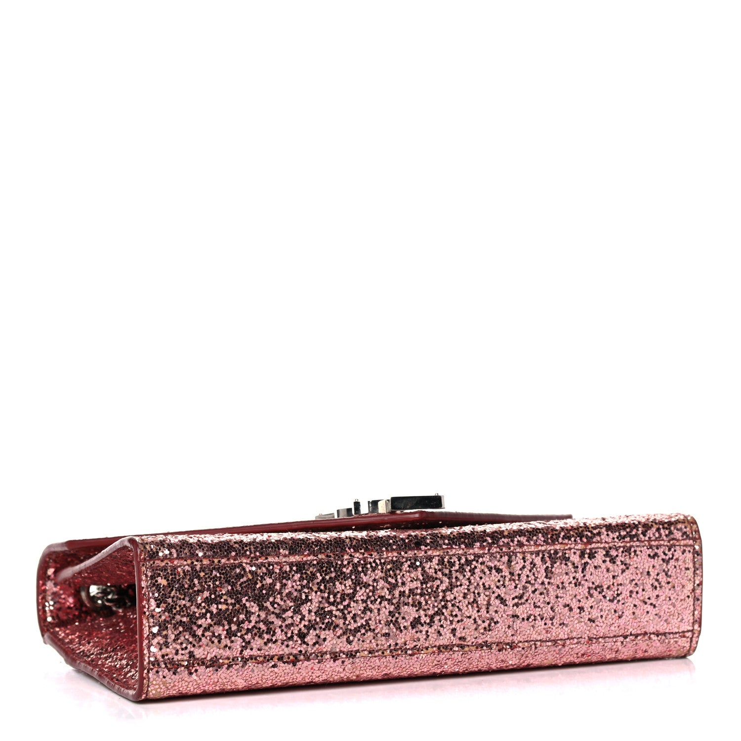 Saint Laurent Glitter Monogram Galactica Satchel Pink 4 of 19