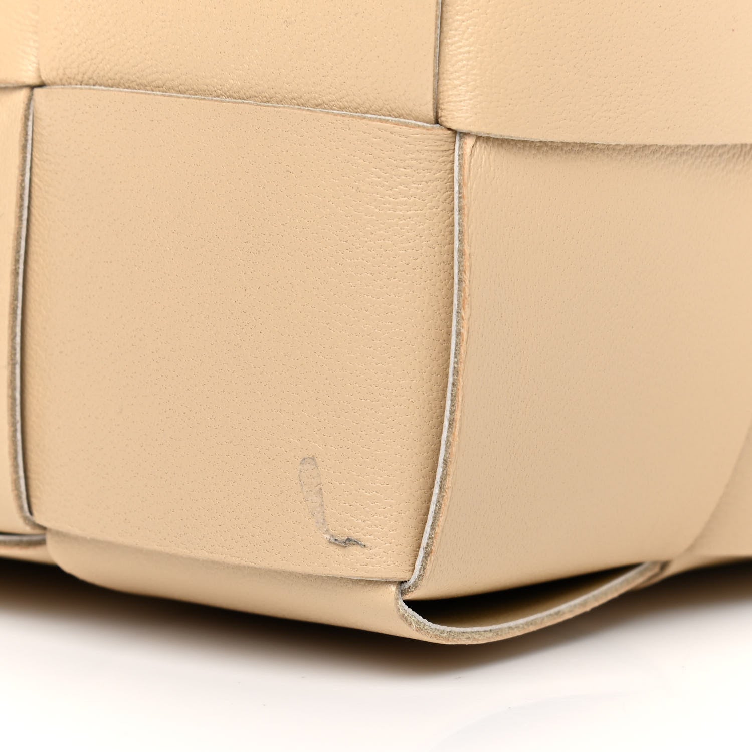 Bottega Veneta Lambskin Intreccio Small Crossbody Bucket Bag Porridge 7 of 10