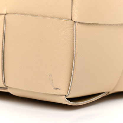 Bottega Veneta Lambskin Intreccio Small Crossbody Bucket Bag Porridge 7 of 10