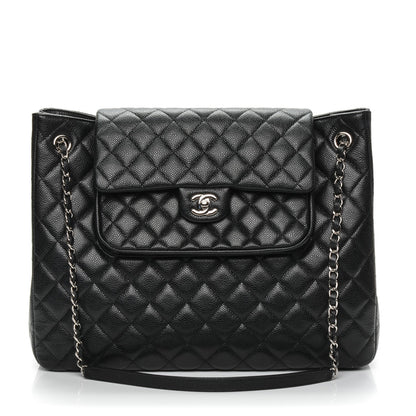 Chanel Caviar Quilted Flap Tote Black 1 of 7