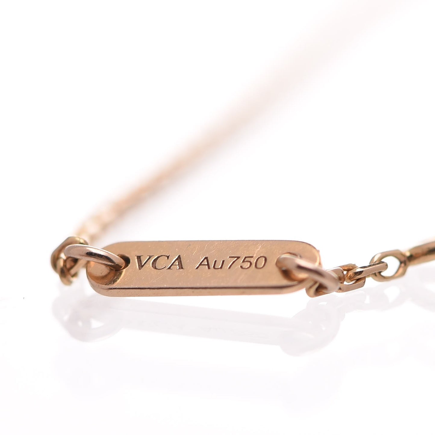 18K Rose Gold Carnelian Sweet Alhambra Bracelet