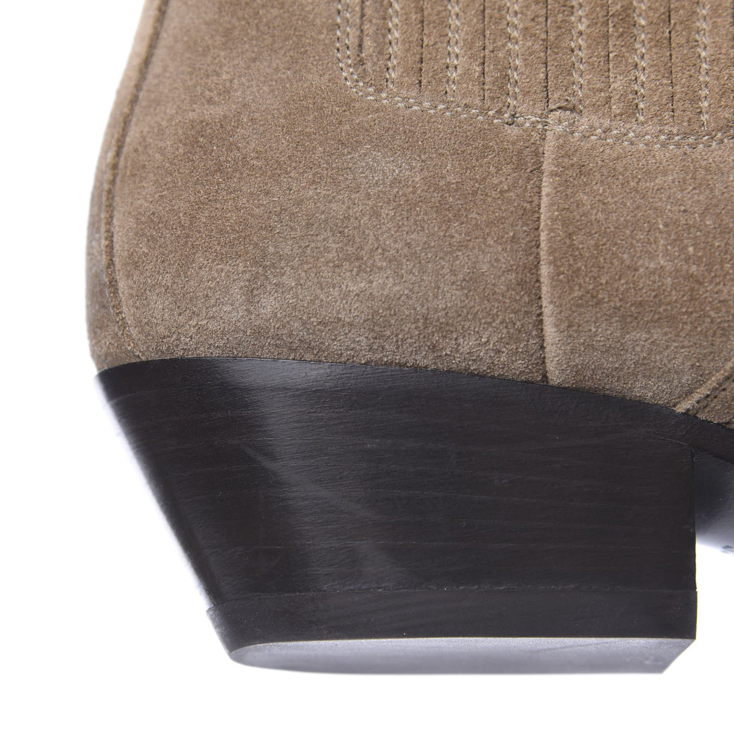 Saint Laurent Suede West Chelsea Boots 35 Sigaro 10 of 10
