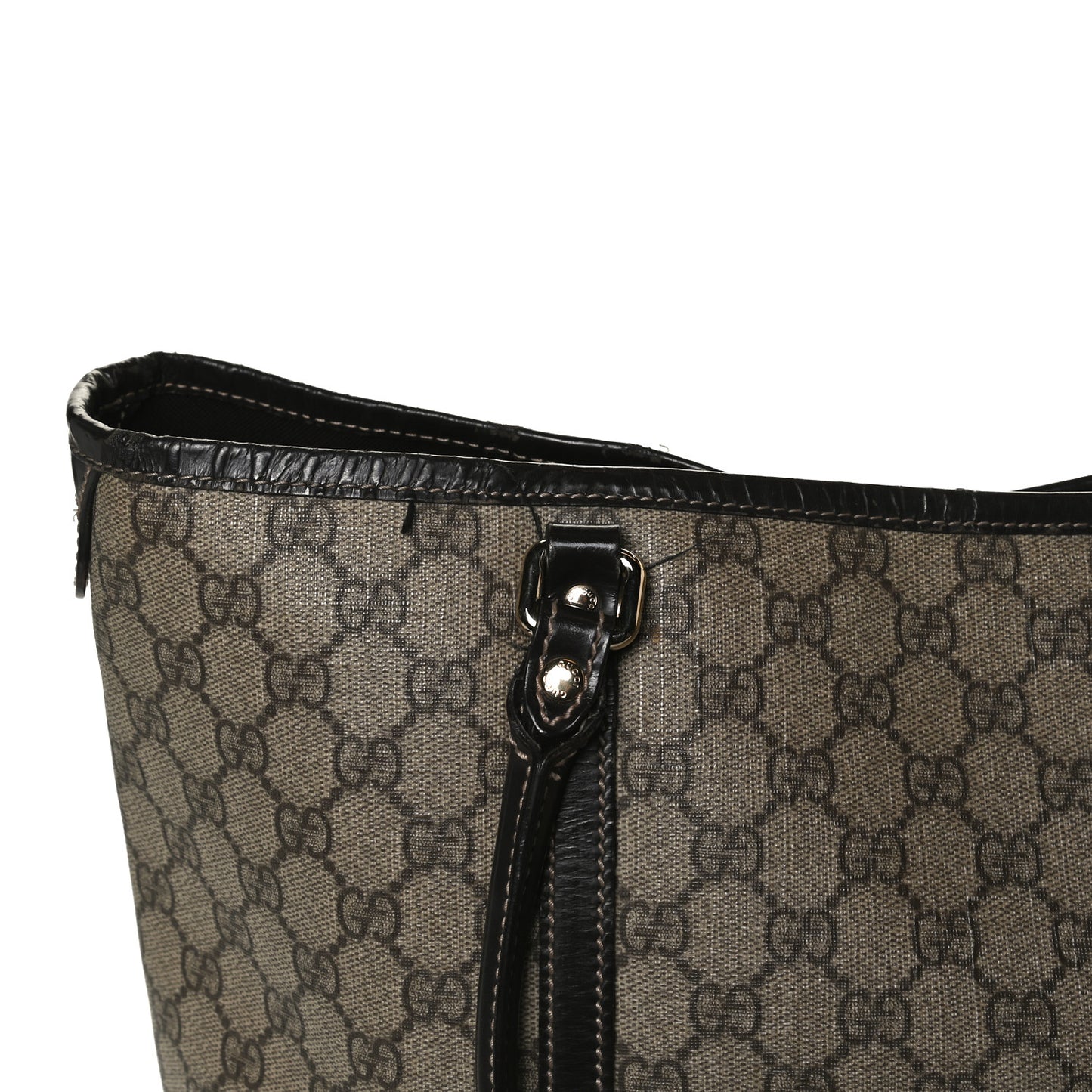 GG Plus Monogram Medium Joy Tote Dark Brown