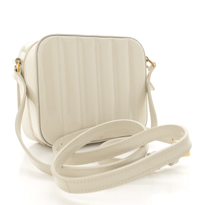 Saint Laurent Patent Matelasse Monogram Toy Vicky Camera Bag Off White 3 of 12