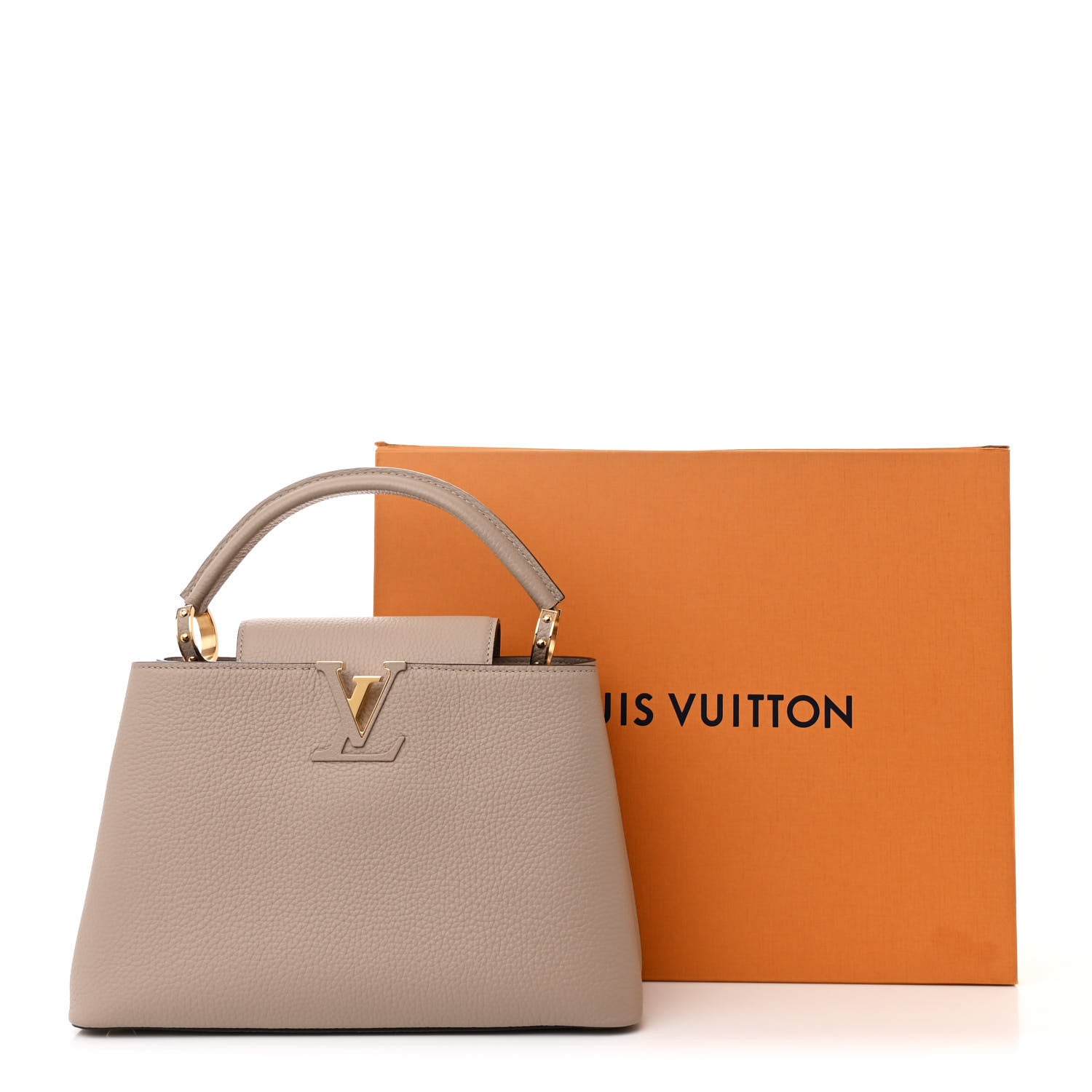 Louis Vuitton Taurillon Capucines PM Galet 11 of 11