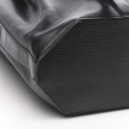 Louis Vuitton Epi Sac a Dos Drawstring Bag Black 7 of 10