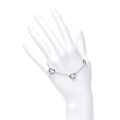 Tiffany Sterling Silver Elsa Peretti Open Heart Bracelet 2 of 5