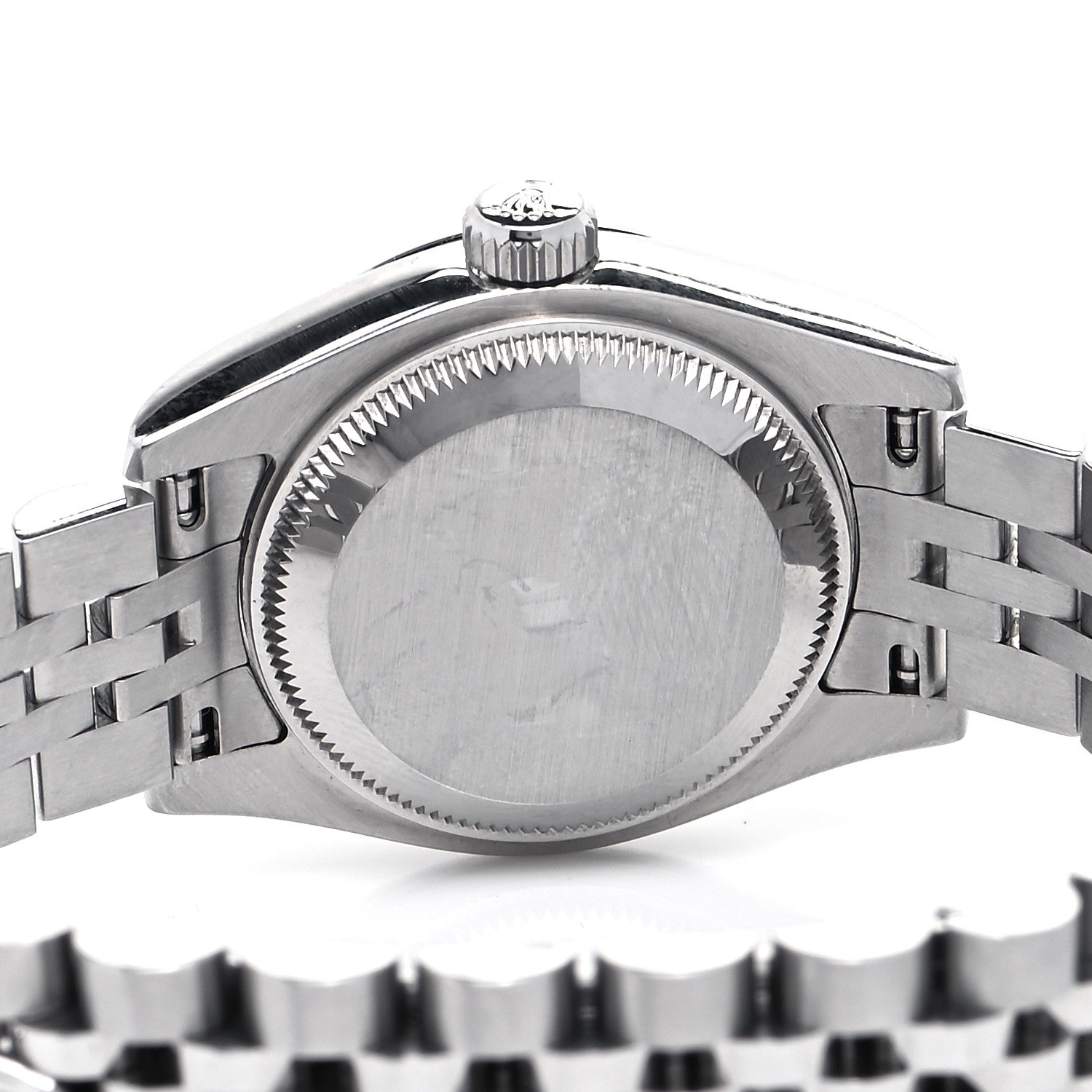 Rolex Stainless Steel 18K White Gold 26mm Oyster Perpetual Datejust Watch Pink Roman 179174 4 of 4