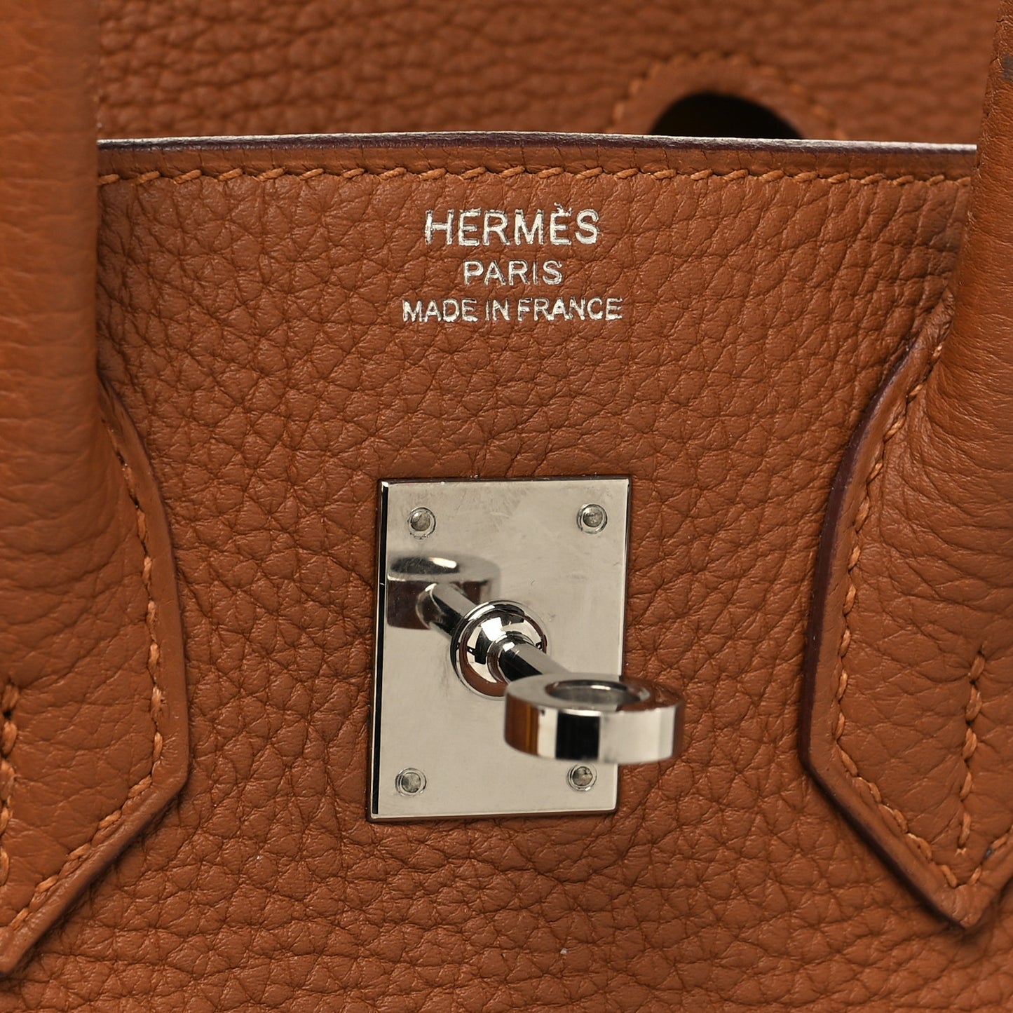 Togo Swift Officier Birkin 25 Gold Ambre
