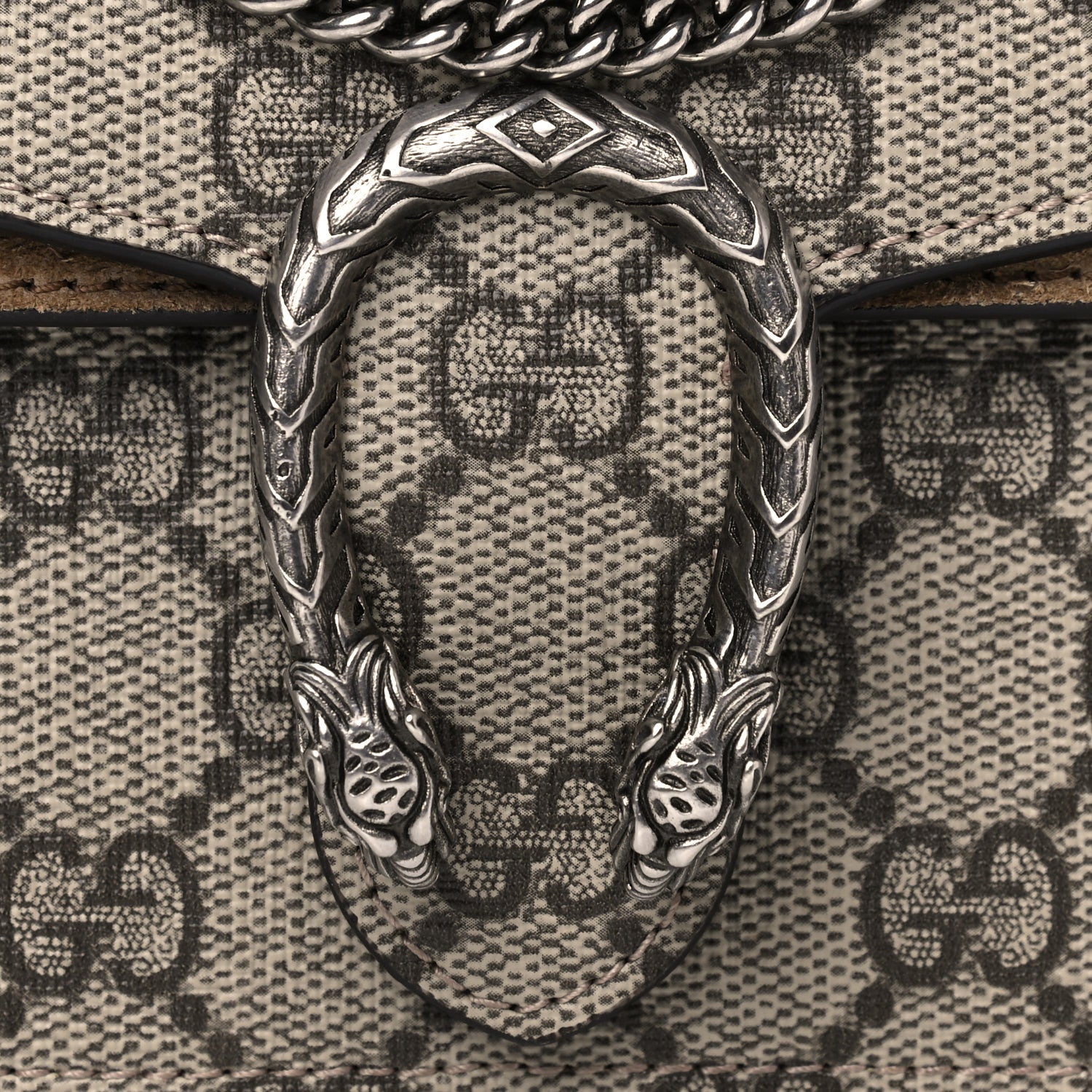 Gucci GG Supreme Monogram Super Mini Dionysus Shoulder Bag Taupe 8 of 13