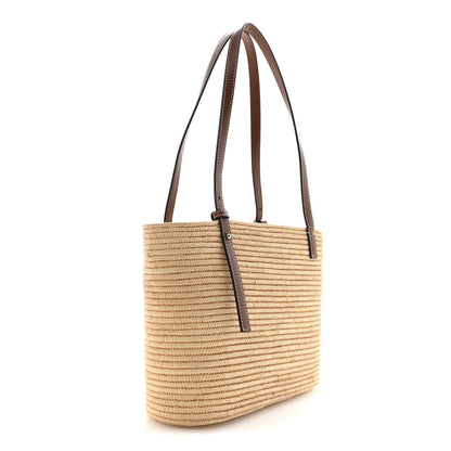 Loewe Raffia Small Square Basket Tote Bag Natural Tan 3 of 13