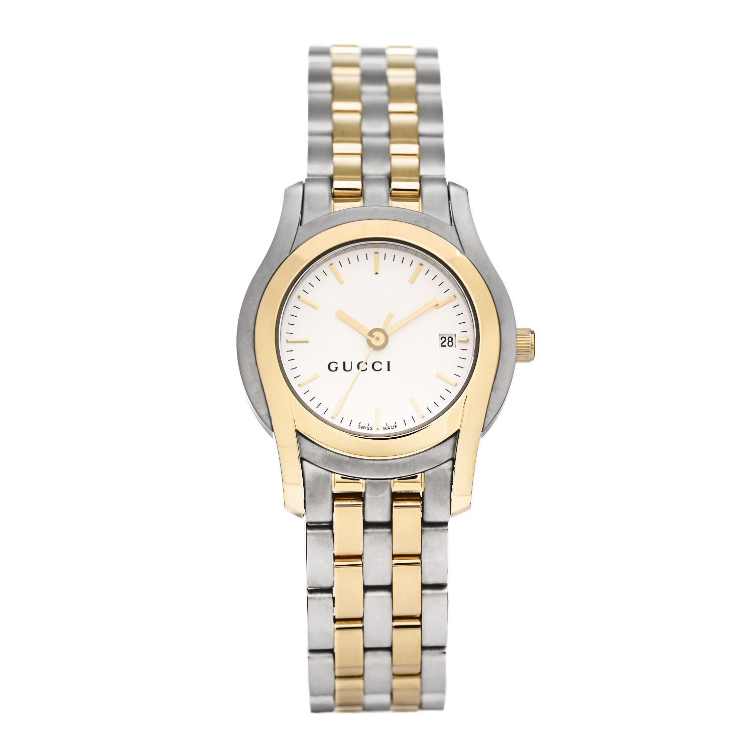 Gucci Stainless Steel 27mm 5500L Two Tone Quartz Watch 1 of 4