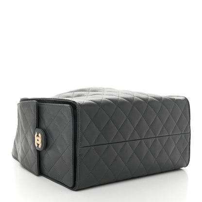 Chanel Caviar Quilted Medium Chanel 25 Handbag Dark Gray 5 of 11