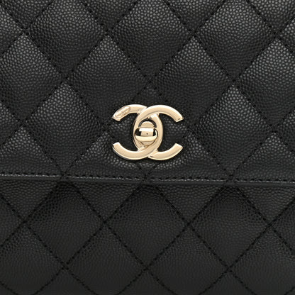 Chanel Caviar Quilted Mini Coco Handle Flap Black 8 of 9