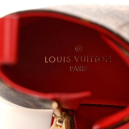 Louis Vuitton Calfskin Patent Monogram Stellar Sneaker Boots 35 Rouge 8 of 8