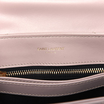 Saint Laurent Calfskin Y Quilted Monogram Toy Loulou Crossbody Bag Light Natural 6 of 13