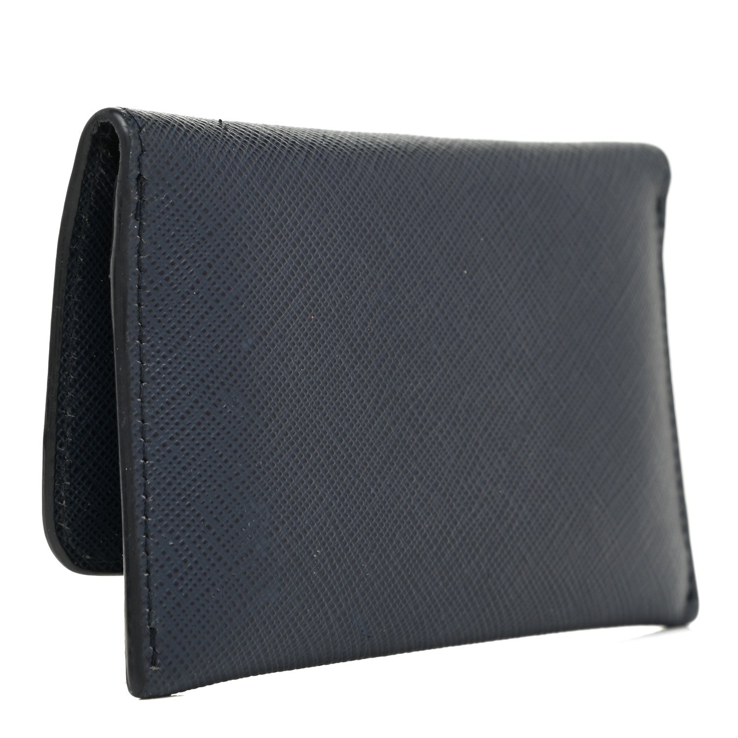 Prada Saffiano Metal Flap Wallet Baltico 3 of 11