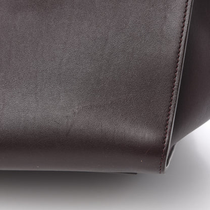 Celine Smooth Calfskin Large Bi-Color Tie Knot Tote Black Burgundy 19 of 21