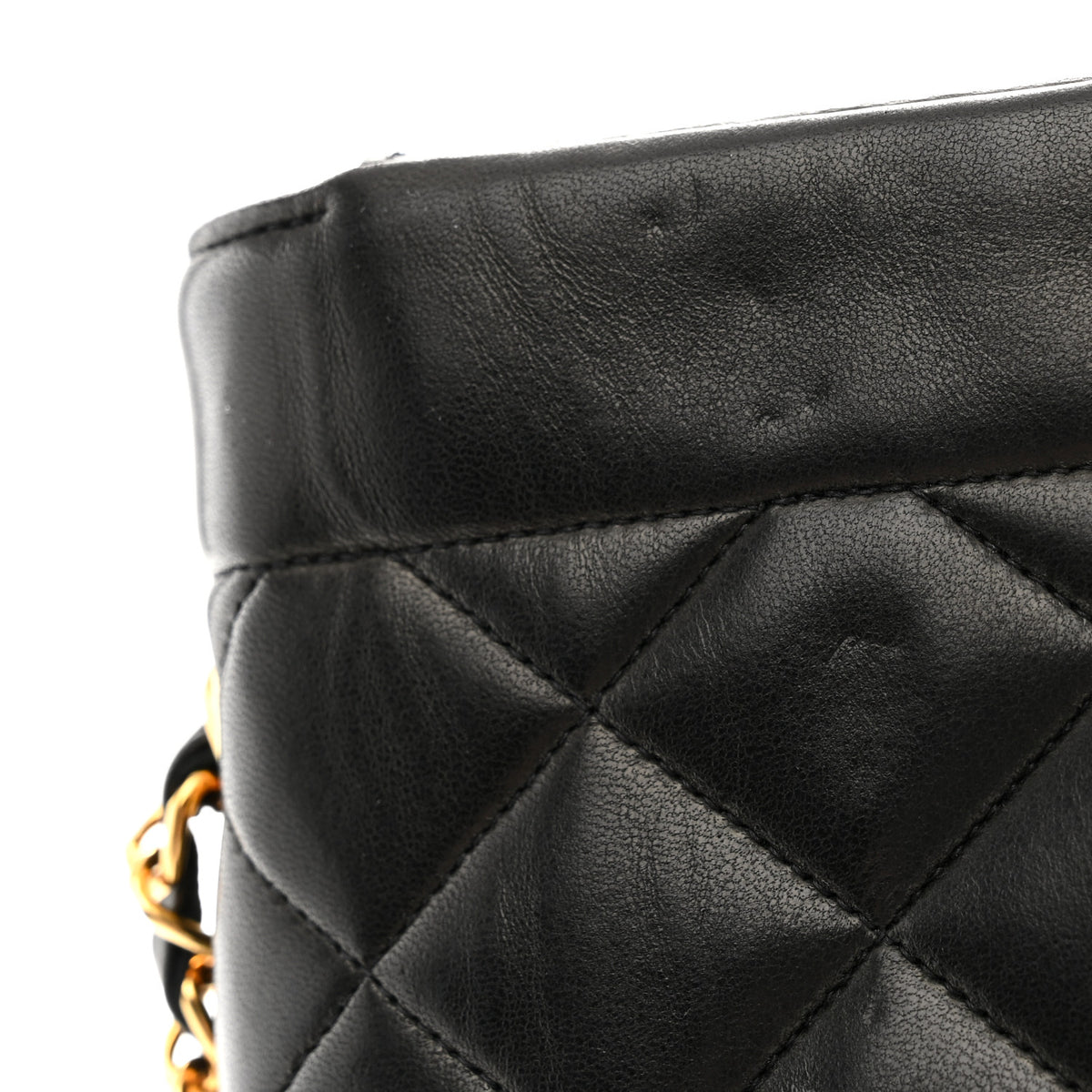 Lambskin Quilted Medium Single Flap Black