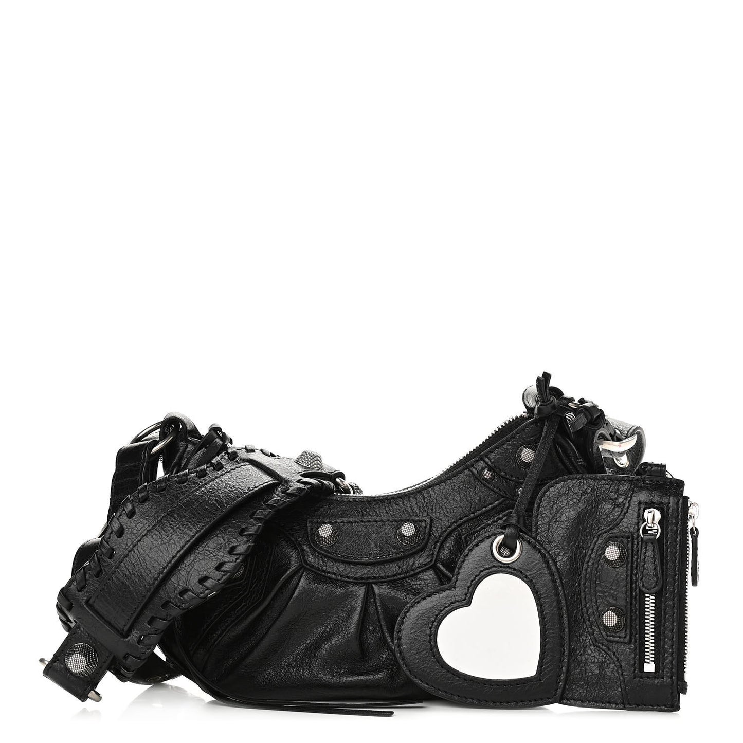 Agneau Arena Le Cagole Shoulder Bag XS Black