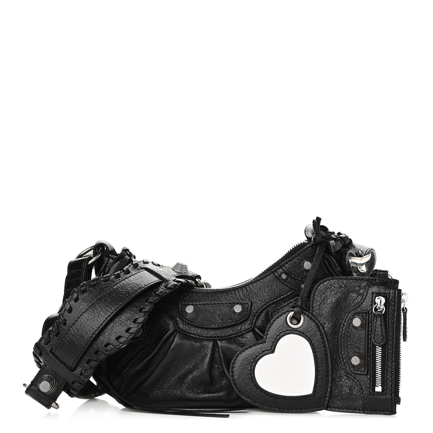 Balenciaga Agneau Arena Le Cagole Shoulder Bag XS Black 1 of 13