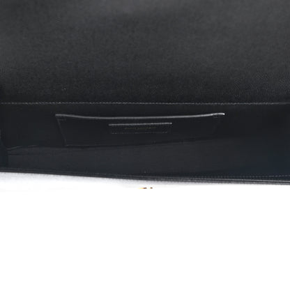 Saint Laurent Grain De Poudre Monogram Cassandre Clutch Black 5 of 8