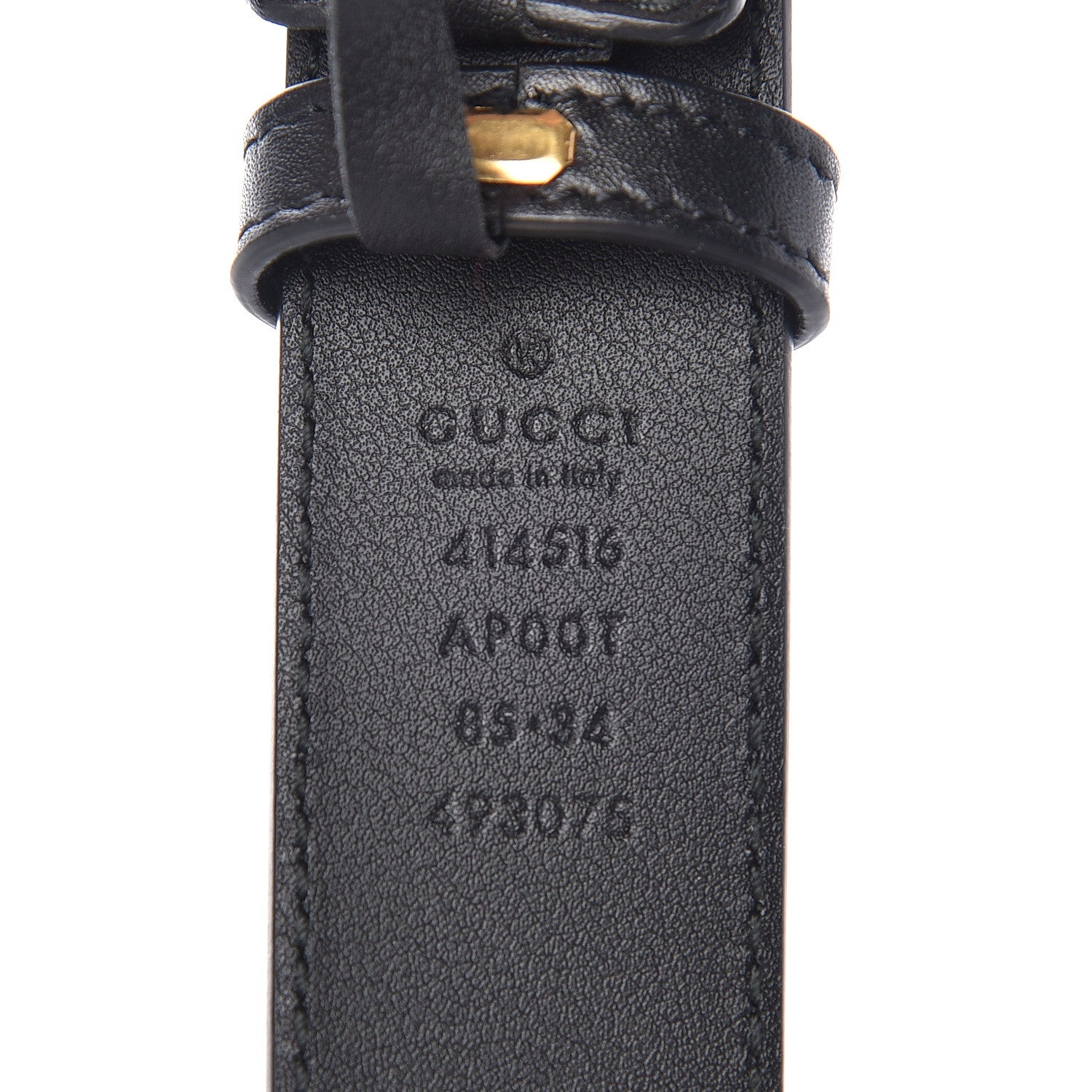 Gucci Calfskin Double G 30mm Belt 85 34 Black 4 of 6