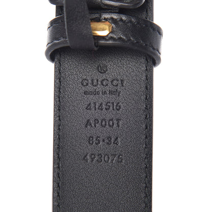Gucci Calfskin Double G 30mm Belt 85 34 Black 4 of 6