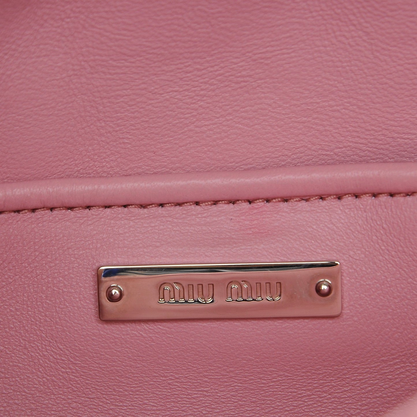 Nappa Matelasse Swarovski Crystal Tote Rosa