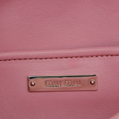 Miu Miu Nappa Matelasse Swarovski Crystal Tote Rosa 7 of 8