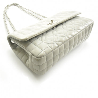 Chanel Lambskin Quilted Medium Flap Gray 6 of 11