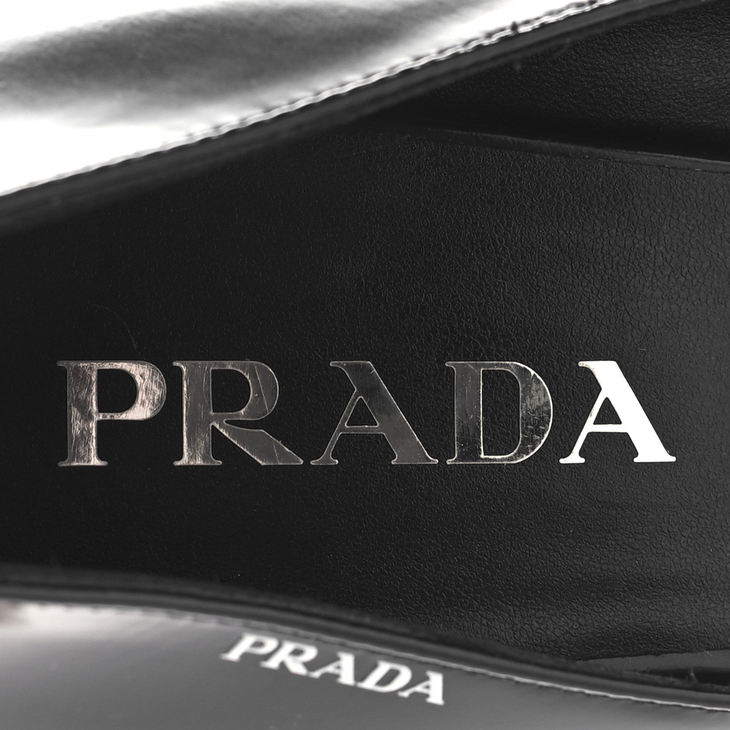 Prada Spazzolato Mary Jane 45mm Pumps 38.5 Black 8 of 8