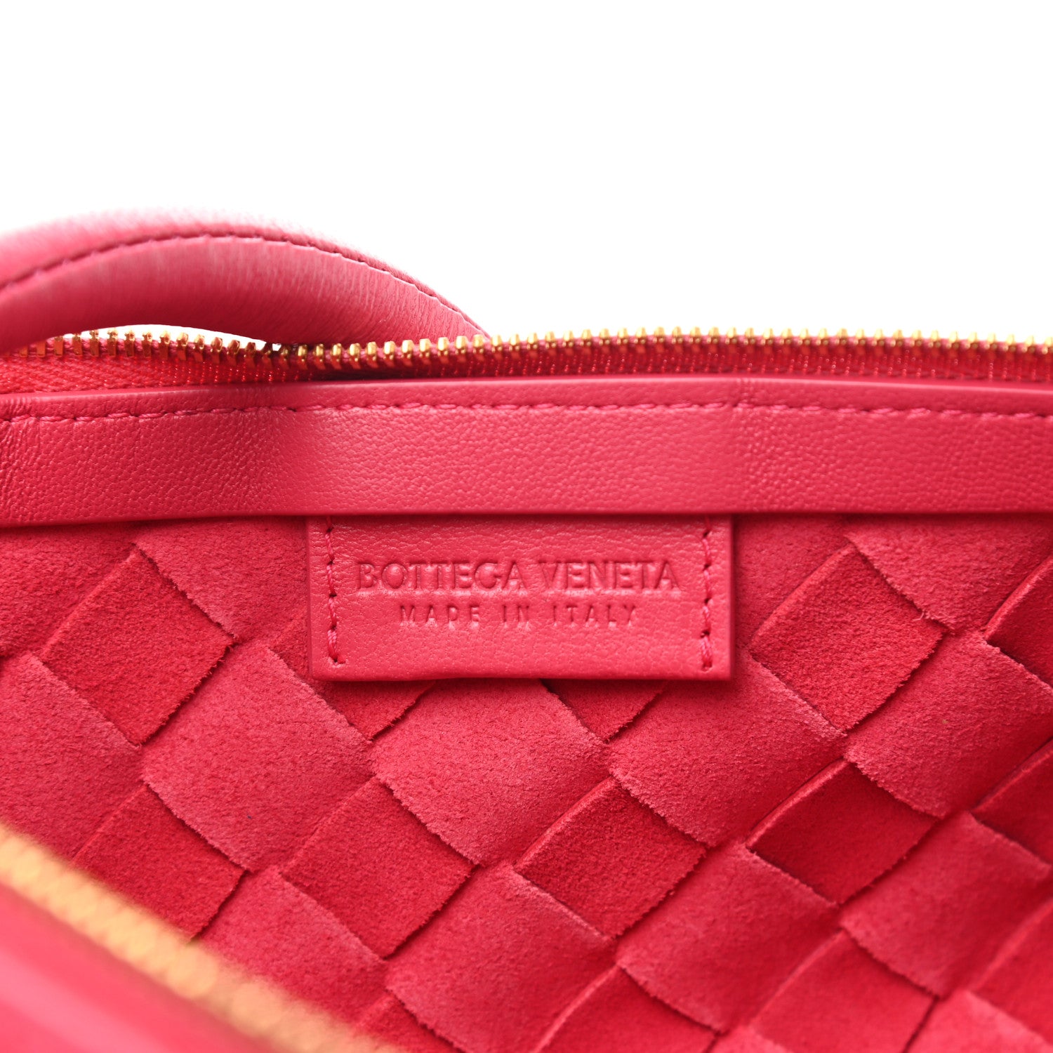 Bottega Veneta Nappa Intrecciato Small Turn Pouch Cranberry 6 of 6