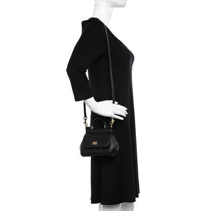 Dolce & Gabbana Dauphine Mini Miss Sicily Satchel Black 2 of 9