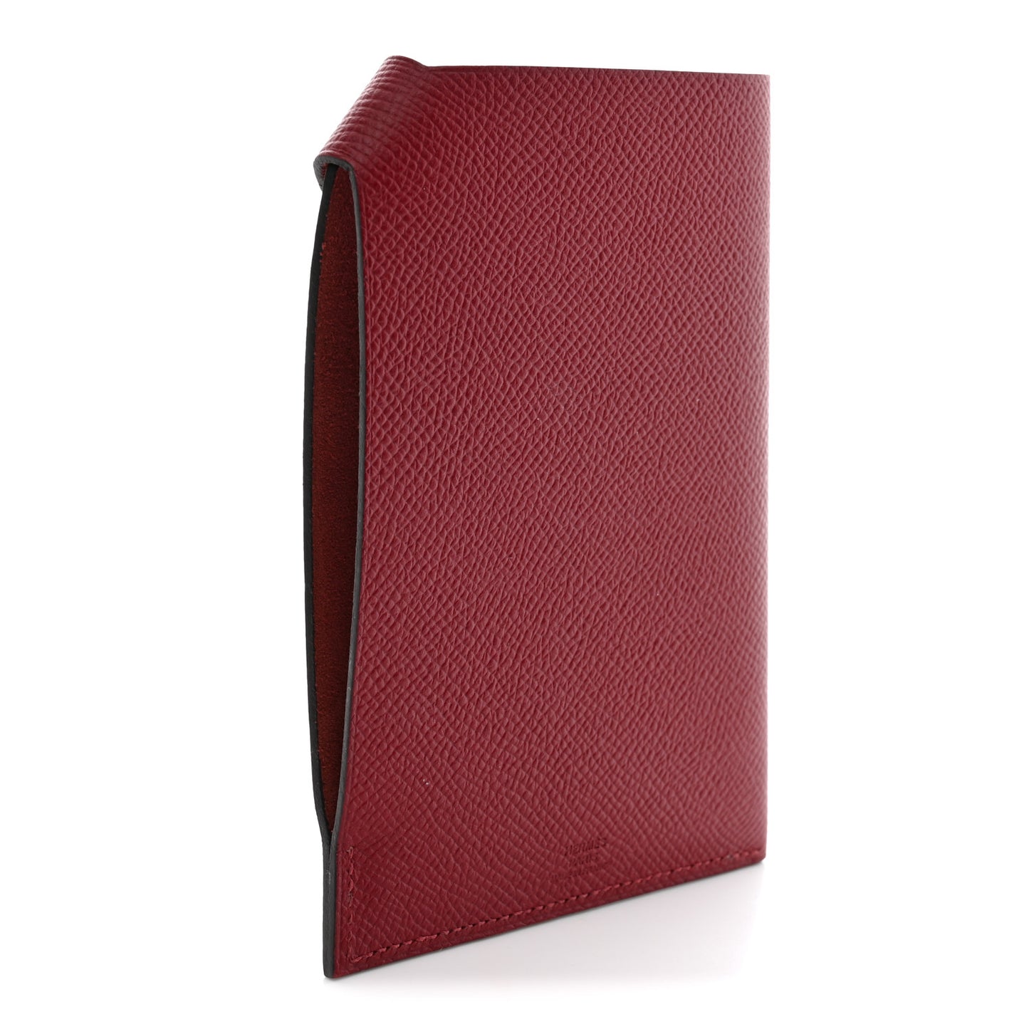 Epsom Tarmac PM Passport Holder Rouge Grenat