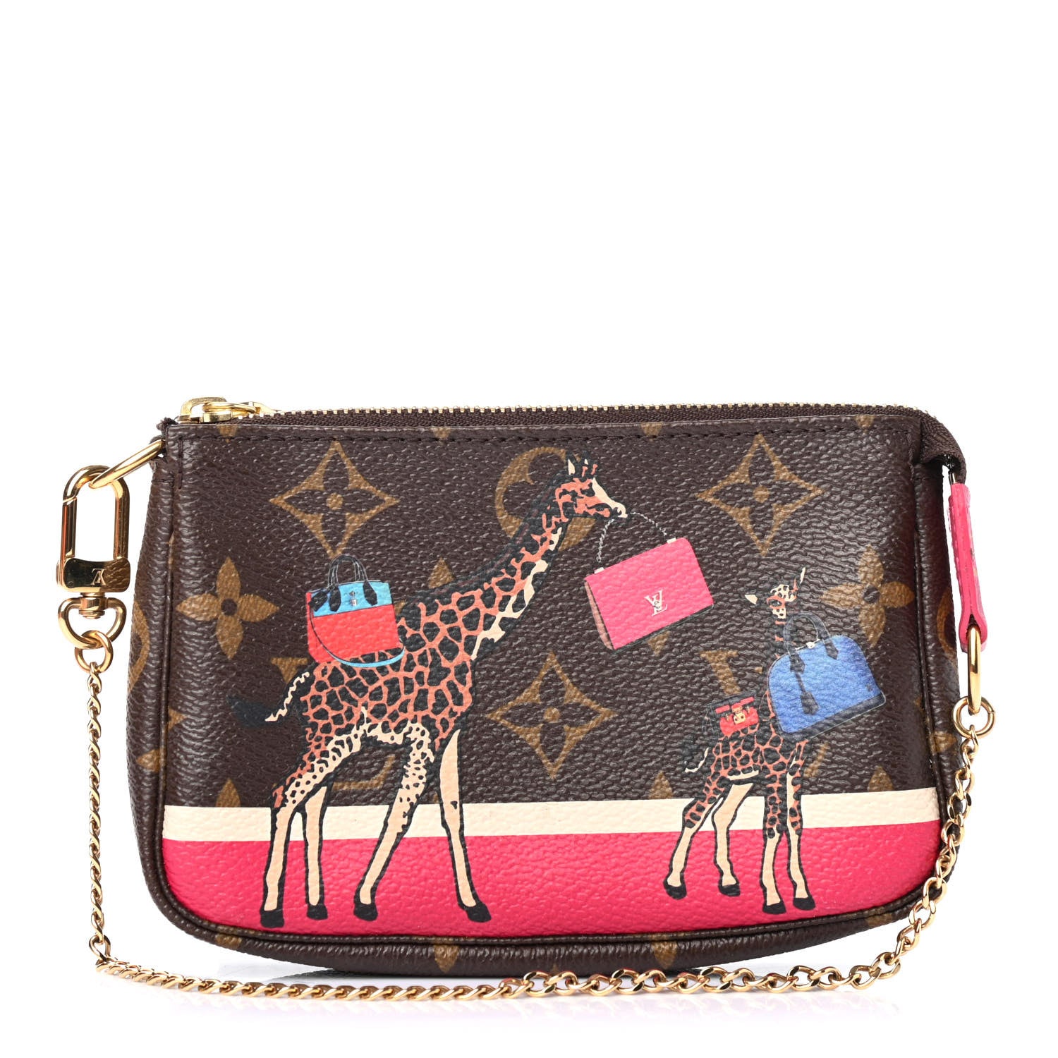 Louis Vuitton Monogram 2017 Christmas Animation Mini Pochette Accessories 1 of 4