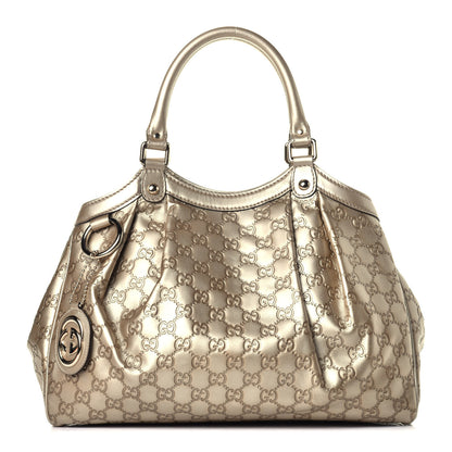 Gucci Guccissima Medium Sukey Tote Champagne 1 of 9