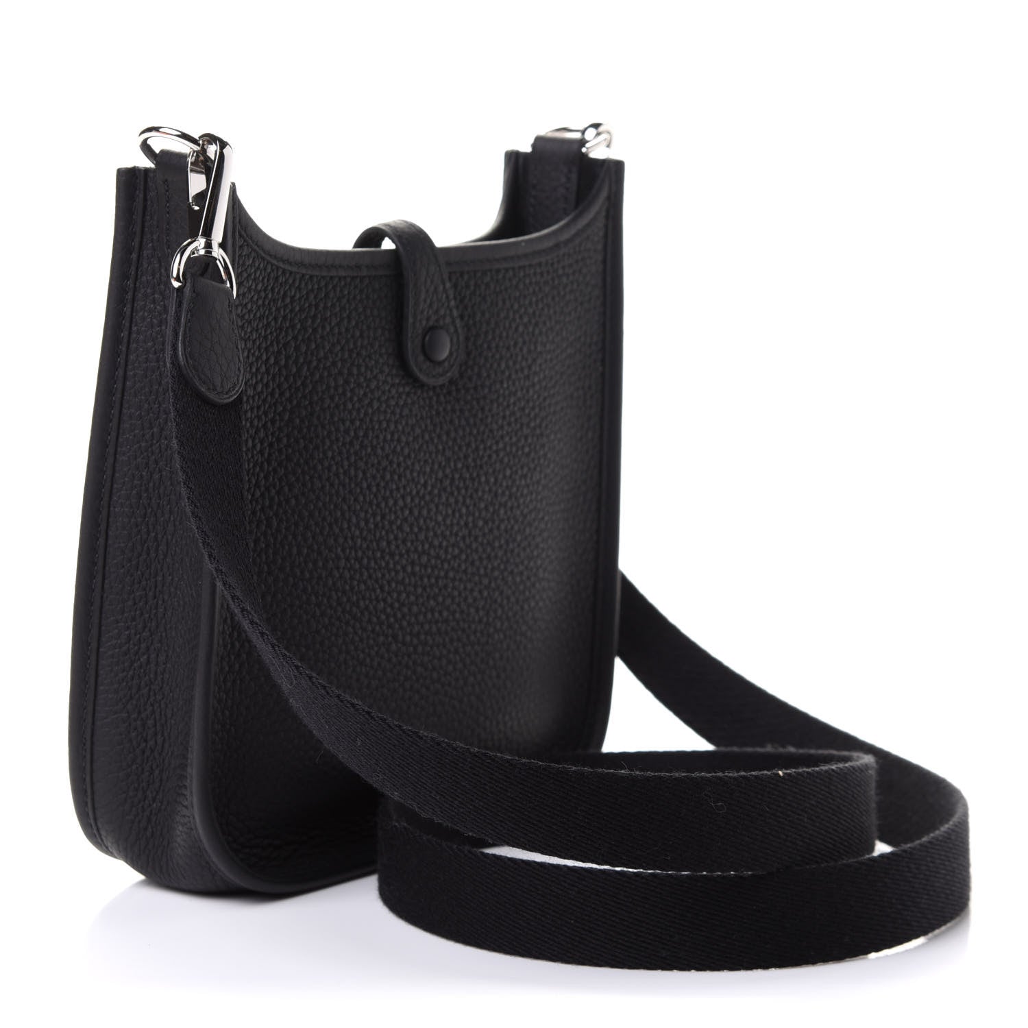 Hermes Taurillon Clemence Evelyne TPM Black 3 of 9