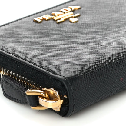 Prada Saffiano Metal Coin Purse Black 8 of 10