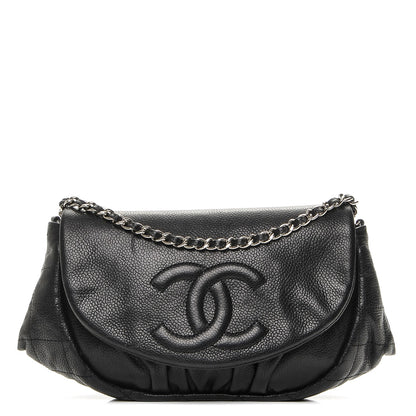 Chanel Caviar Half Moon Wallet On Chain WOC Black 1 of 9