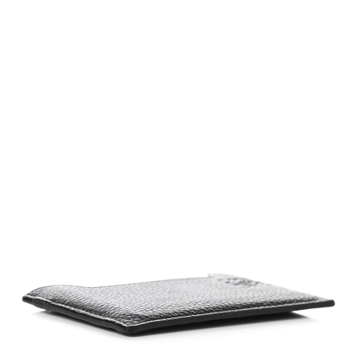 Loewe Soft Grained Calfskin Plain Card Holder Black 4 of 7