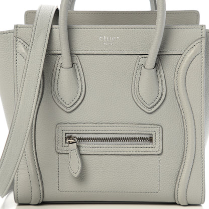 Celine Drummed Calfskin Nano Luggage Lune 11 of 11