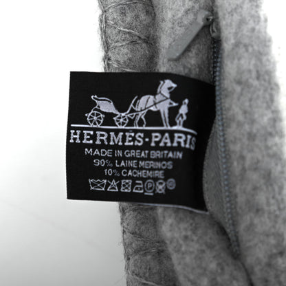 Hermes Wool Cashmere Avalon III Pillow PM Ecru Gris Clair 3 of 3