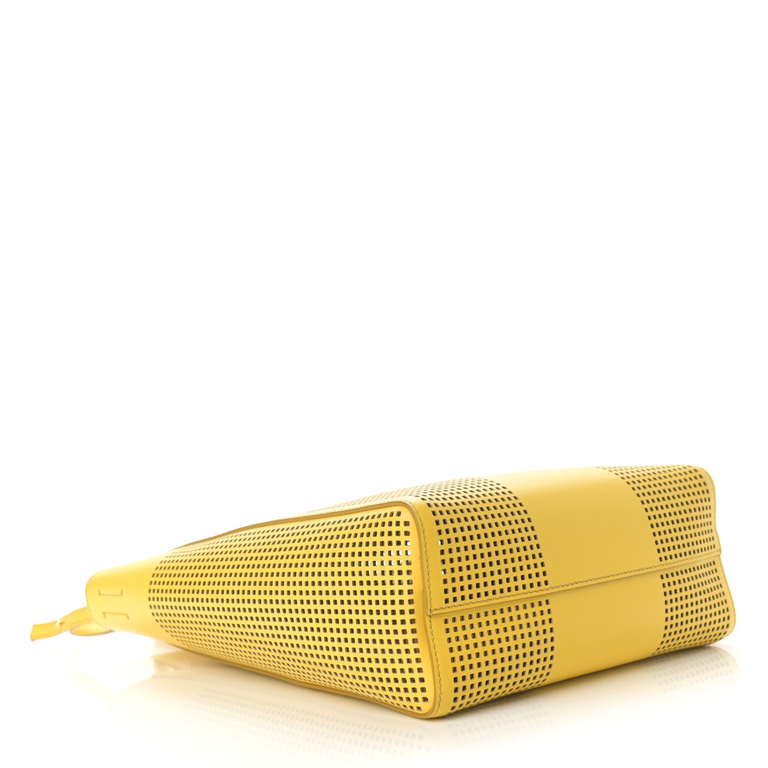Tom Ford Calfskin Perforated Graphic T Tote Citron 4 of 10