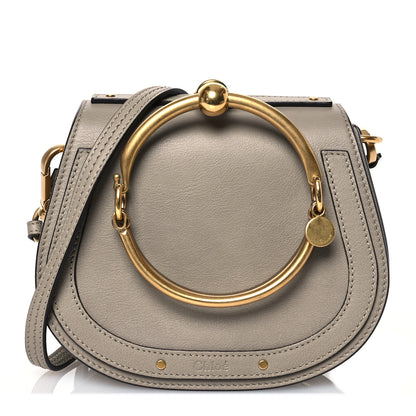 Chloe Calfskin Suede Small Nile Bracelet Bag Motty Grey 1 of 12