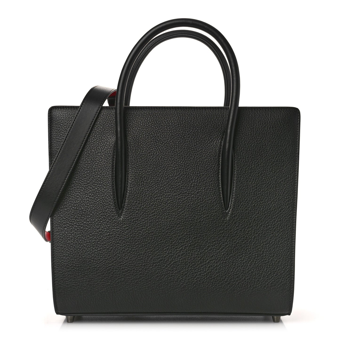 Calfskin Empire Patent Studded Medium Paloma Black