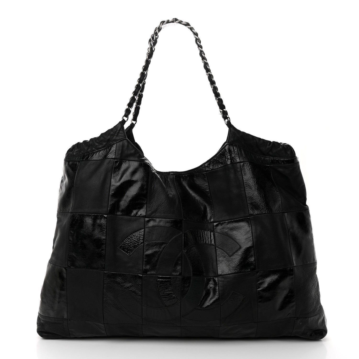 Chanel Patent Patchwork Brooklyn Tote Black 1 of 14
