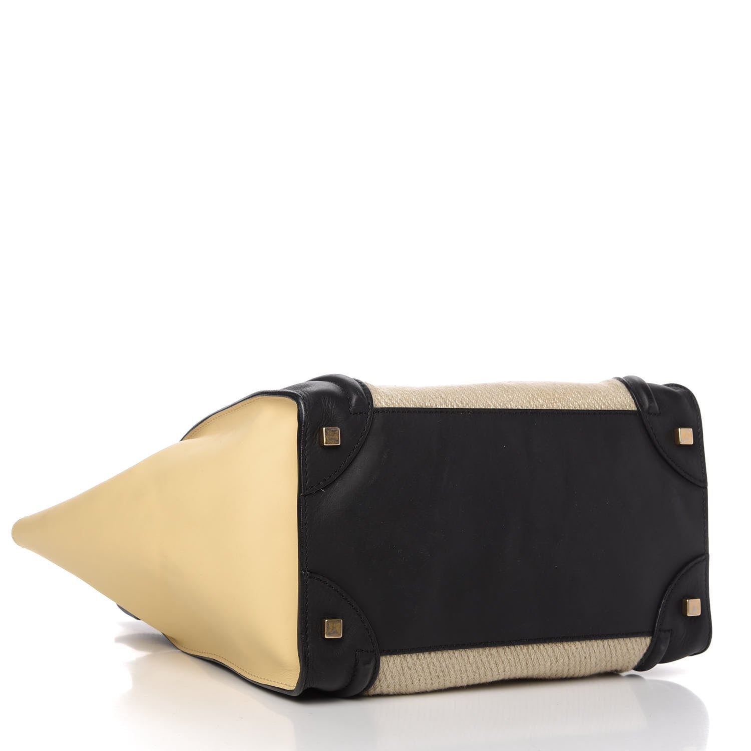 Celine Raffia Smooth Calfskin Mini Luggage Beige 4 of 11